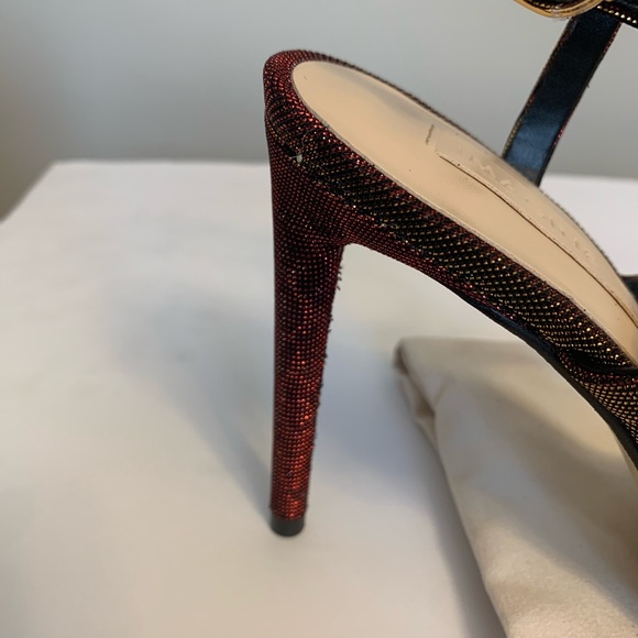 Vince Camuto shimmery red and gold shoes size 9.5 - Picture 7 of 10